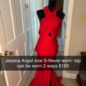 Jessica Angel red formal dress size small 4-6